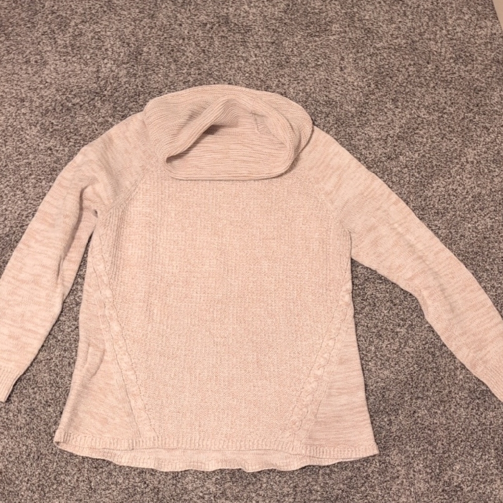 Elegant Cream Turtleneck Sweater for Women